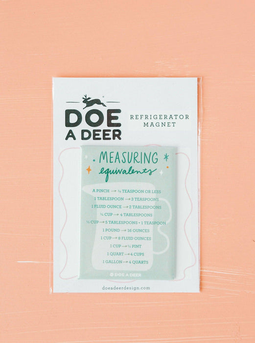 Measuring Equivalents Refrigerator Magnet