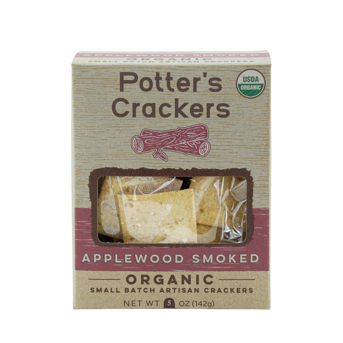Potter's Crackers Organic Applewood Smoked Crackers