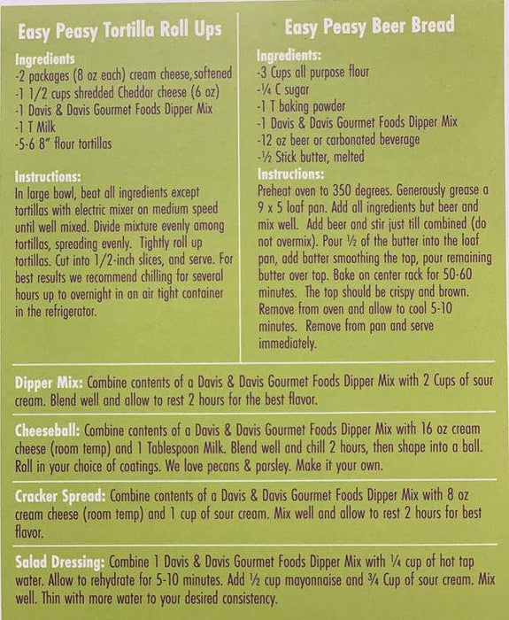 Sundried Tomato Dip Mix