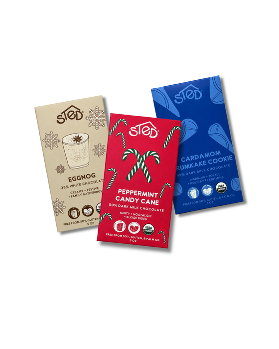 Sted Winter Collection Mini Chocolate Bar 3-Pack