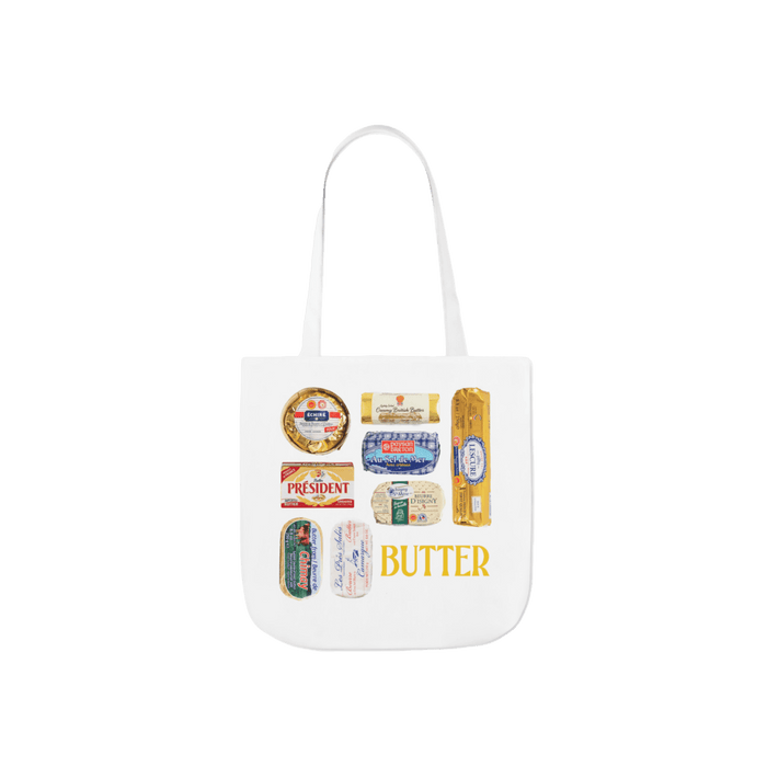 Butter of Europe Canvas Tote Bag: 13" × 13''