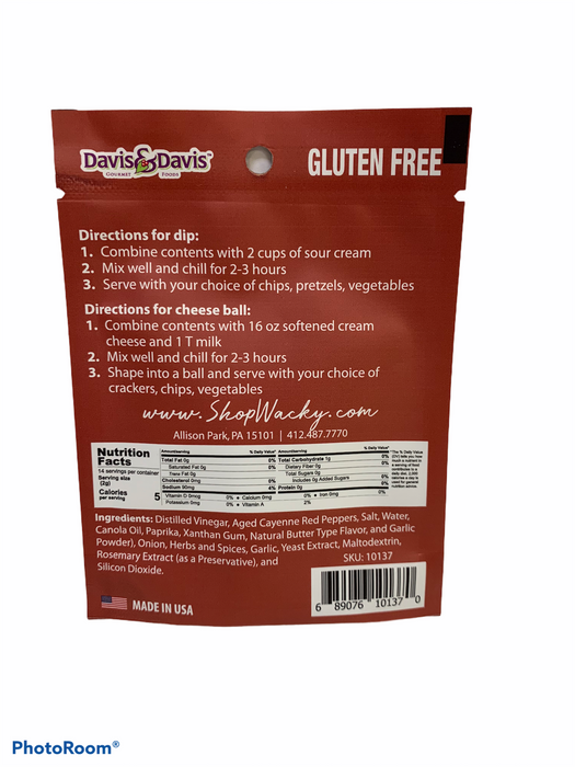 Buffalo Ranch Dip Mix