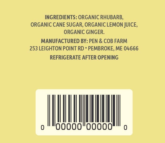 Lemon Ginger Rhubarb Jam