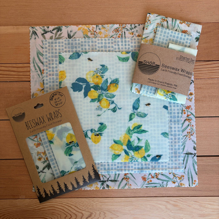 Beeswax Wrap Starter Set - Lemons