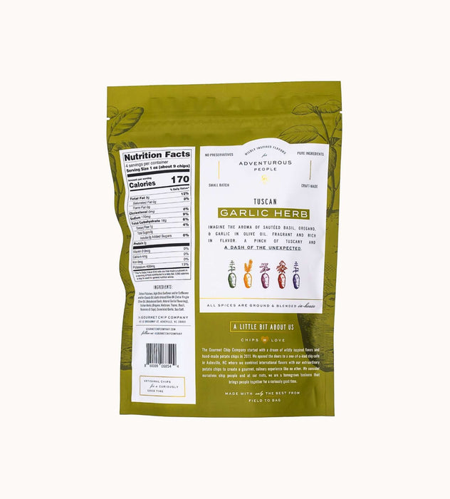 Tuscan Garlic Herb Thick Cut Potato Chips