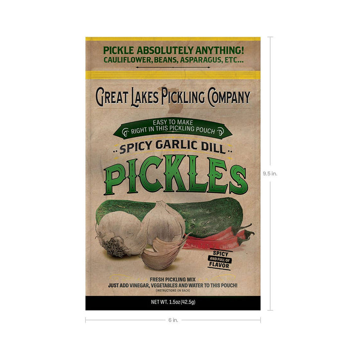 Spicy Garlic Dill Pickling Pouch