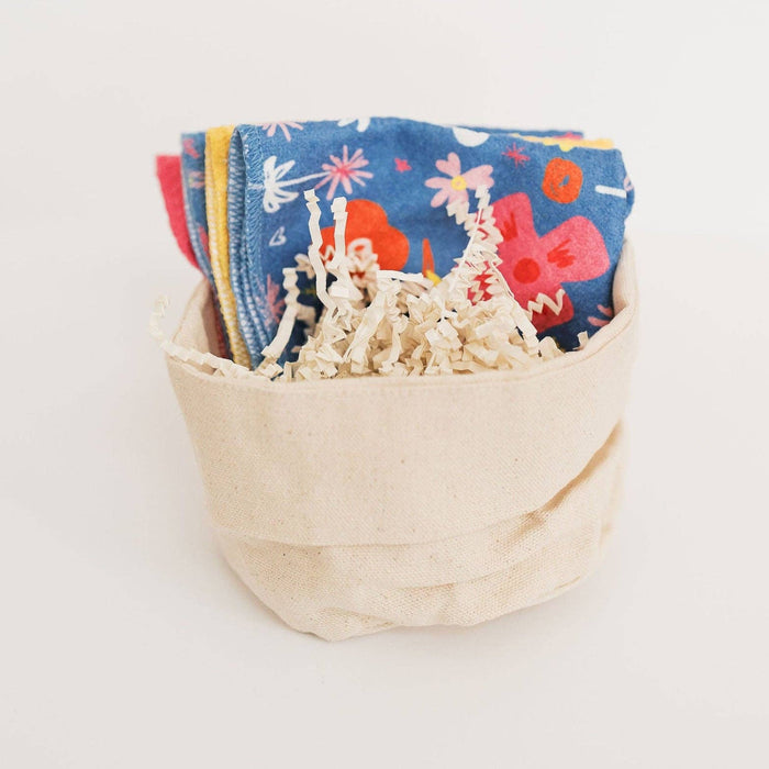 Happy Flowers Wafflecloths - Set of 4