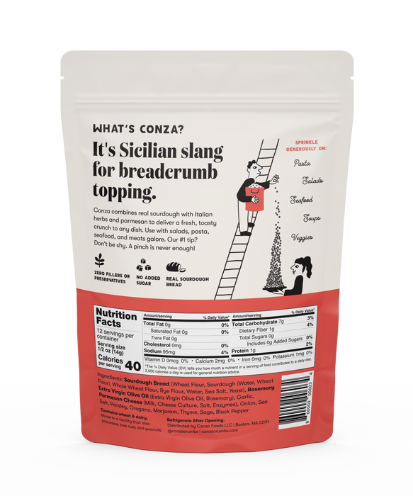 Sourdough Crunch Breadcrumbs - Italian Herb & Parmesan