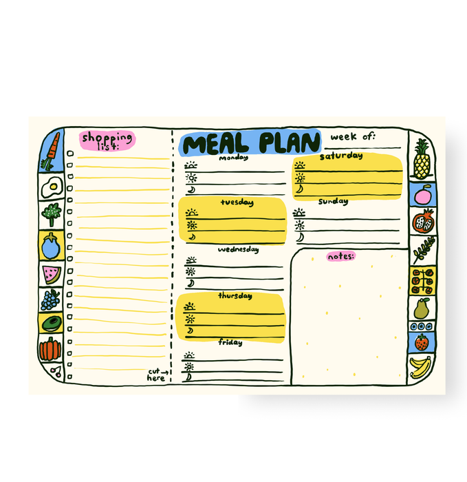 Meal Planner Notepad