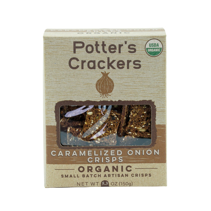 Potter's Crackers Organic Caramelized Onion Crisps