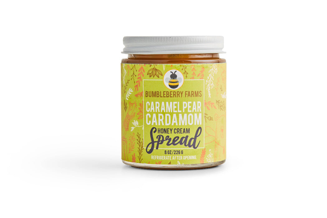 Caramel Pear Cardamom Honey Cream Spread