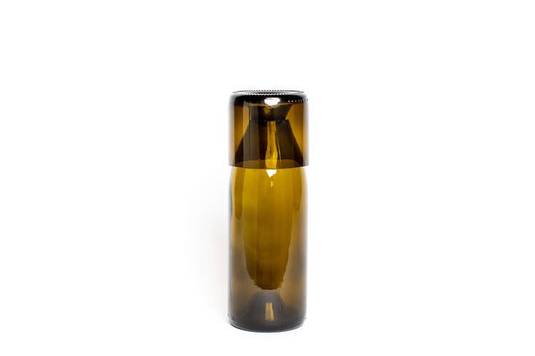 Olive Carafe Set - Made from Wine Bottles