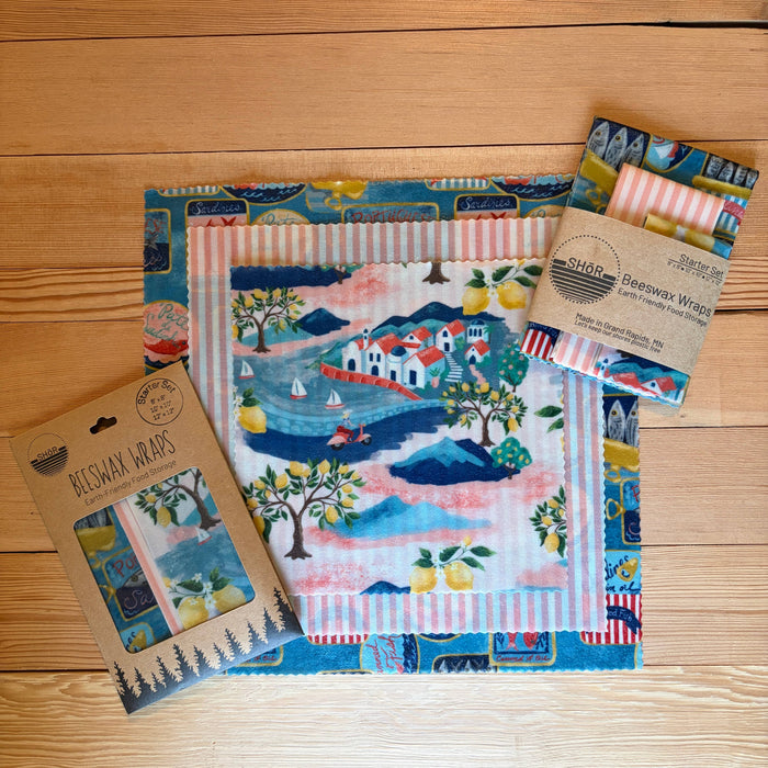 Beeswax Wrap Starter Set - Village